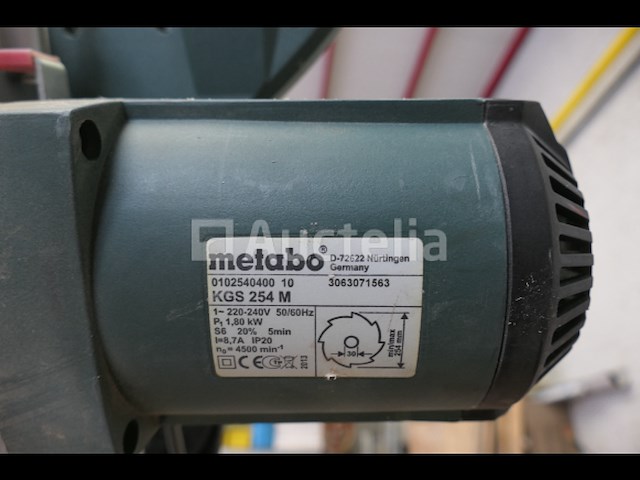 Verstekzaag en klapvoet metabo kgs 254m - afbeelding 3 van  11