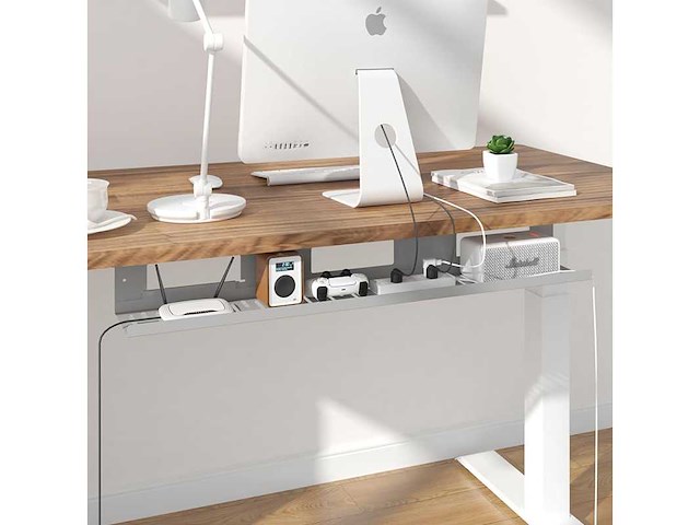 Verstelbaar elektrisch bureau 140 x 70 cm - afbeelding 3 van  12