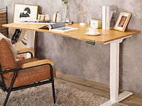 Verstelbaar elektrisch bureau 140 x 70 cm - afbeelding 1 van  12