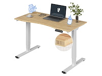 Verstelbaar elektrisch bureau 140 x 70 cm - afbeelding 5 van  12