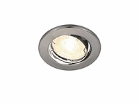 Verstelbaar gu10 inbouwarmatuur – zilver – (100x) - afbeelding 1 van  6