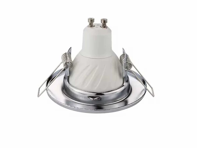 Verstelbaar gu10 inbouwarmatuur – zilver – (100x) - afbeelding 5 van  6