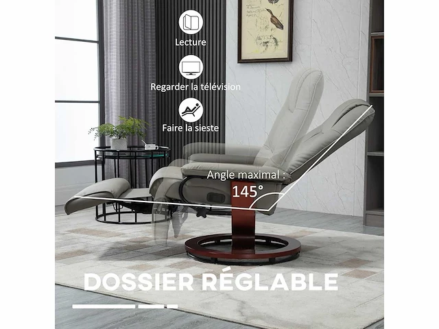 Verstelbare fauteuil - voetsteun - afbeelding 5 van  6