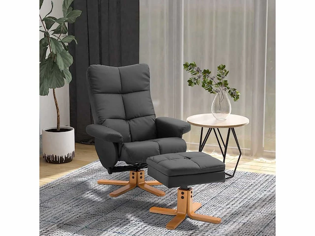 Verstelbare fauteuil lounge chair - voetensteun - afbeelding 1 van  9