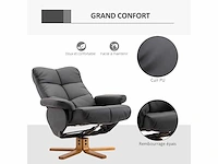 Verstelbare fauteuil lounge chair - voetensteun - afbeelding 6 van  9