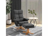 Verstelbare fauteuil lounge stoel met voetensteun - afbeelding 2 van  10
