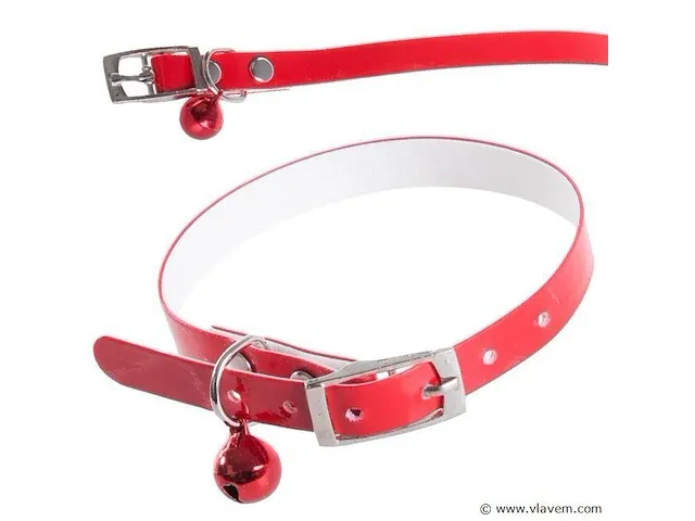 Verstelbare hondenhalsband met bel 30cm 10 stuks - afbeelding 1 van  1