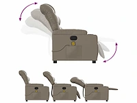 Verstelbare massagestoel - cappuccino kunstleer - afbeelding 6 van  9
