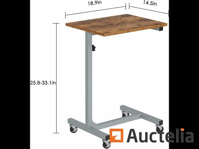 Verstelbare verrijdbare tafel aan het bed - afbeelding 5 van  7