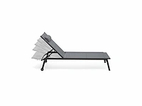 Verstelbare wipstoeltjes - 5 standen in antracietgrijs aluminium - set van 2 - afbeelding 6 van  9