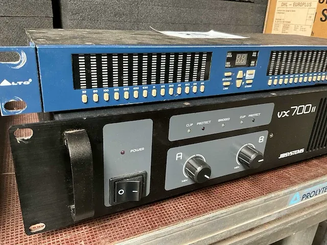 Versterker jbsystems vx700 ii en equalizer alto digan2.14 eq - afbeelding 2 van  3