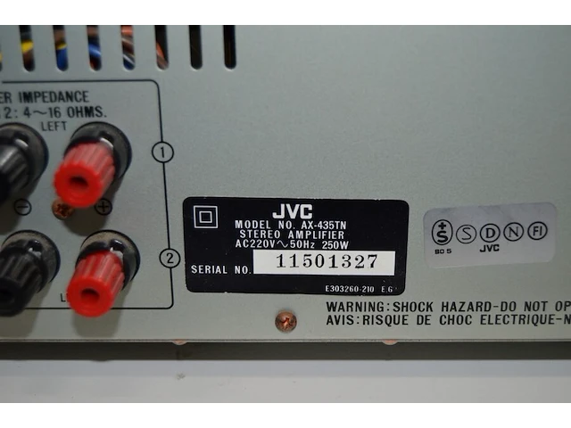 Versterker jvc ax-435 - afbeelding 6 van  6