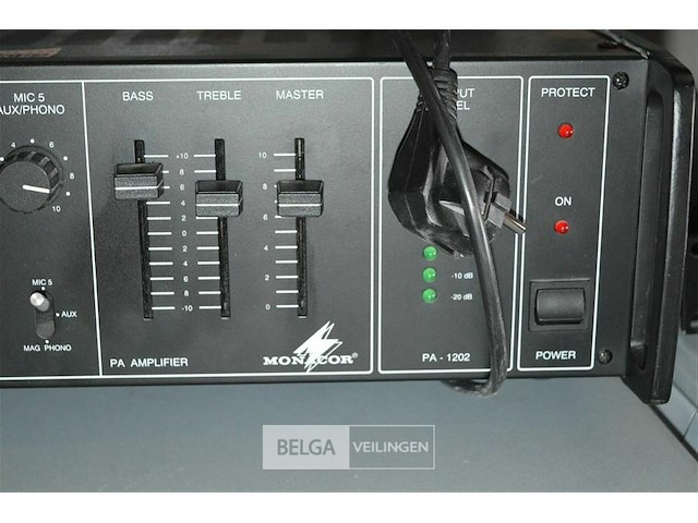 Versterker manocor pa1202 - afbeelding 2 van  3