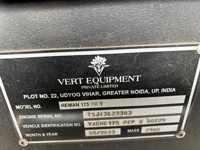 Vert equipment - 2023 - heman 175 mk1 - schranklader - afbeelding 11 van  20