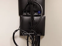 Vertical mounted dual monitor base, with 2x 17" dell monitor - afbeelding 2 van  3
