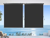 Verticale balkonluifel, 160x250cm - grijs - afbeelding 1 van  5