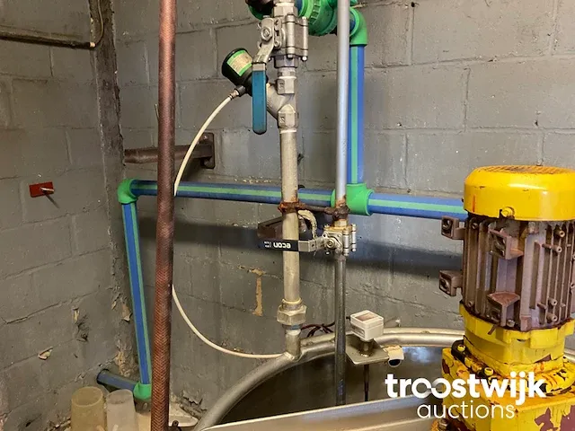 Verticale rvs verfmengtank - afbeelding 5 van  5