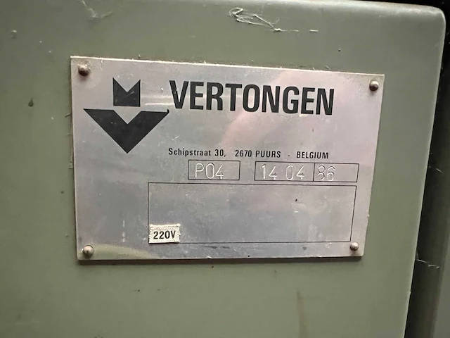 Vertongen - p04 - tenoning machines - 1986 - afbeelding 9 van  9