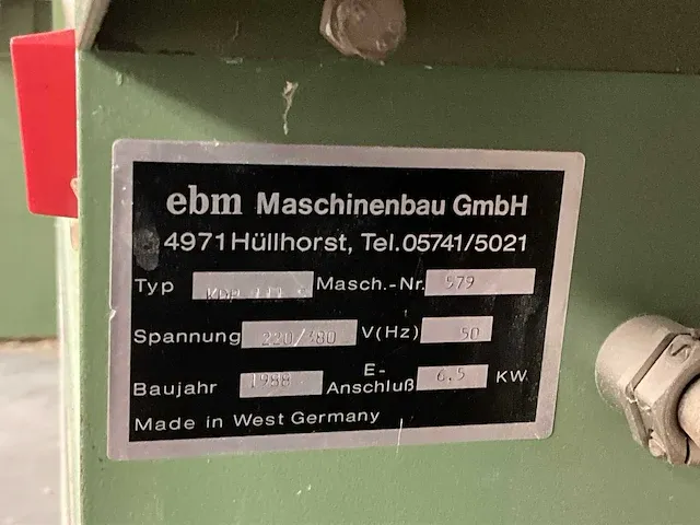 Vertongen kdp111 kantenlijmmachine - afbeelding 4 van  7