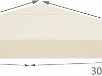 Vervangend dak, paviljoen, 3 x 3 m - afbeelding 2 van  3