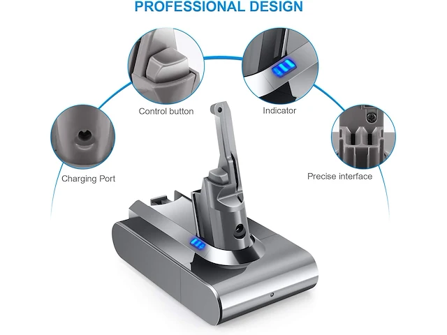 Vervangende batterij voor dyson v8 sv10 draadloze stofzuiger - afbeelding 3 van  4