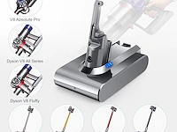 Vervangende batterij voor dyson v8 sv10 draadloze stofzuiger - afbeelding 4 van  4