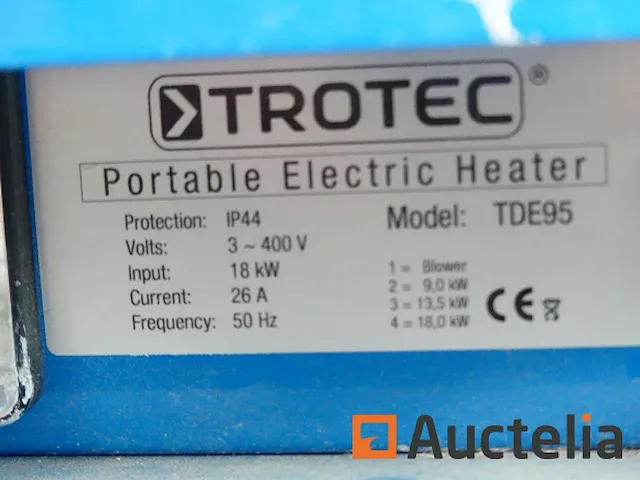 Verwarming bouwplaats op wielen trotec tde95 - afbeelding 4 van  6