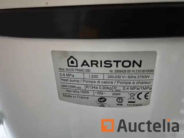 Verwarmingsketel 200l ariston nuos primo 200 - afbeelding 6 van  7
