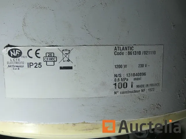 Verwarmingsketel atlantic 861310 - afbeelding 2 van  2