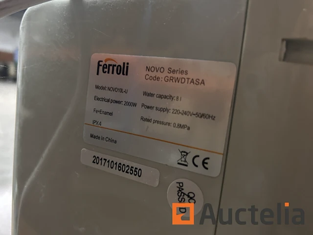 Verwarmingsketel ferroli novo10l verenigde staten - afbeelding 1 van  4