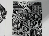 Verzameling gravures frans masereel hamburg ± 20x16 - afbeelding 6 van  7