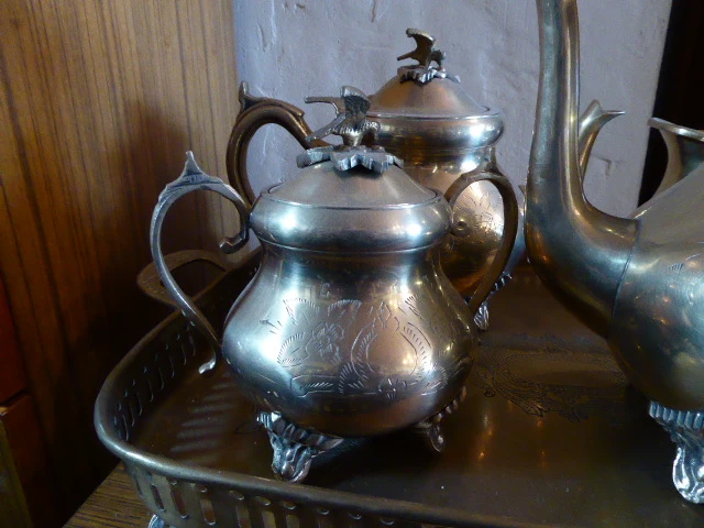 Verzilverd servies - afbeelding 2 van  4