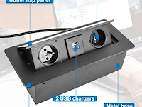 Verzinkbare verdeeldoos met stekkers en usb - afbeelding 3 van  4