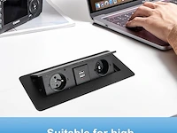 Verzinkbare verdeeldoos met stekkers en usb - afbeelding 4 van  4