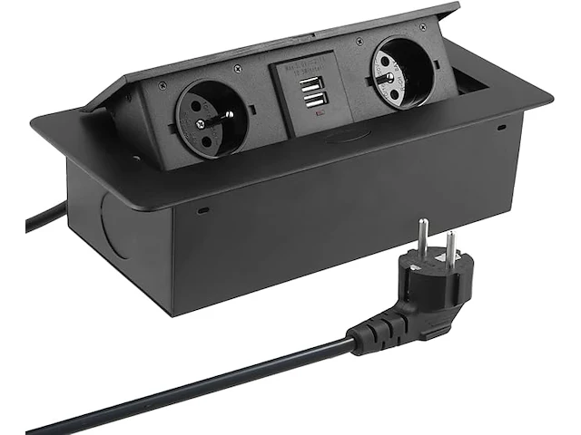 Verzinkbare verdeeldoos met stekkers en usb - afbeelding 1 van  4