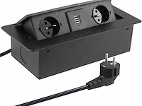 Verzinkbare verdeeldoos met stekkers en usb - afbeelding 1 van  4