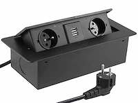 Verzinkbare verdeeldoos met stekkers en usb - afbeelding 1 van  4