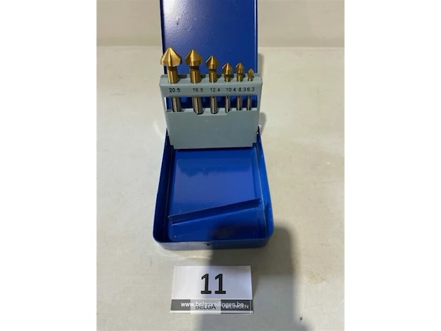 Verzinkboorset 6 dlg 6,3-8,3-10,4-12,4-16,5-20,5 - afbeelding 1 van  3