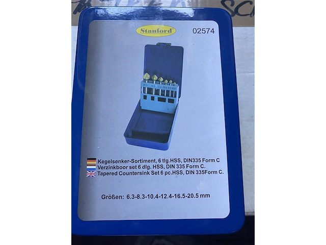 Verzinkboren set 6 delig stanford - afbeelding 4 van  4