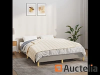 Verzwaringsdeken licht crème 138x200 cm 6 kg stof - afbeelding 1 van  3