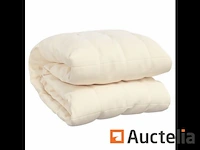 Verzwaringsdeken licht crème 220x235 cm 15 kg stof - afbeelding 3 van  4
