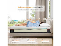Vesgantti matras 90 x 200 cm in traagschuim met gel, dikte 26 cm - afbeelding 4 van  7
