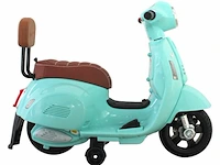 Vespa gts mini elektrische kinderscooter 6v - blauw - afbeelding 3 van  8