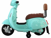 Vespa gts mini elektrische kinderscooter 6v - blauw - afbeelding 4 van  8