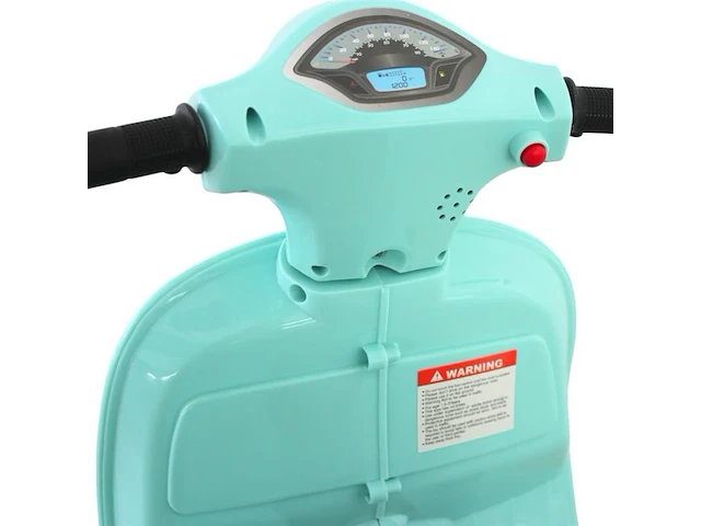 Vespa gts mini elektrische kinderscooter 6v - blauw - afbeelding 6 van  8