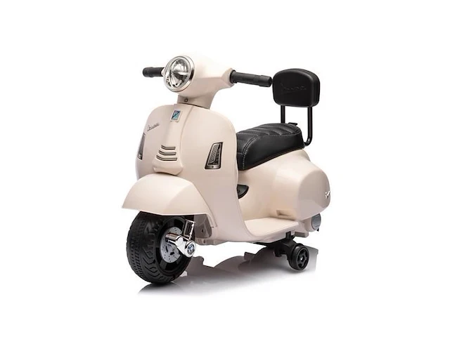 Vespa gts mini elektrische kinderscooter 6v - wit - afbeelding 1 van  5