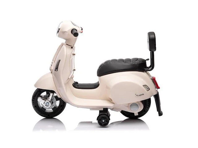 Vespa gts mini elektrische kinderscooter 6v - wit - afbeelding 2 van  5