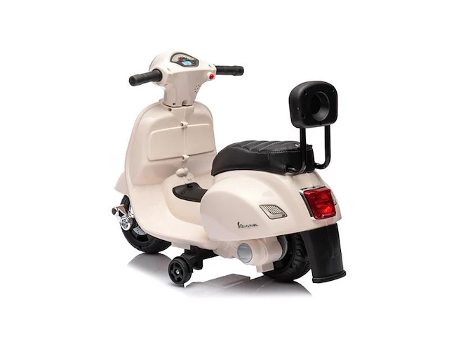 Vespa gts mini elektrische kinderscooter 6v - wit - afbeelding 3 van  5