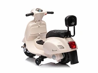 Vespa gts mini elektrische kinderscooter 6v - wit - afbeelding 3 van  5