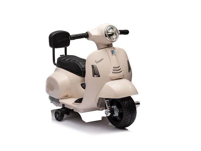 Vespa gts mini elektrische kinderscooter 6v - wit - afbeelding 5 van  5
